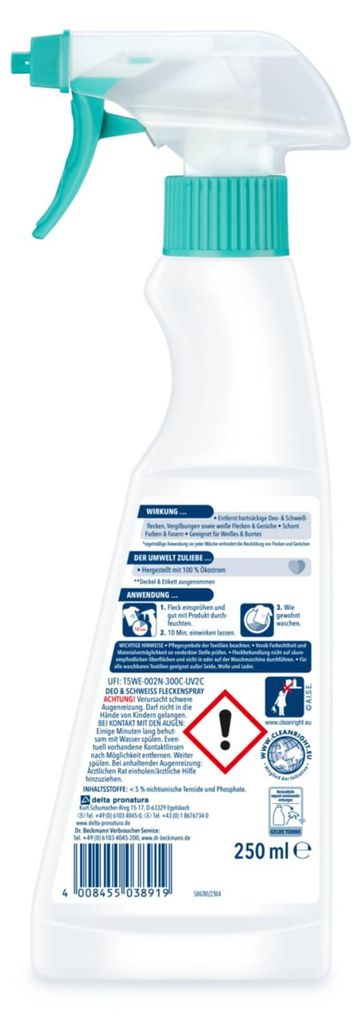 Dr.Beckmann Flecken-Spray Deo & Schweiß 250ml