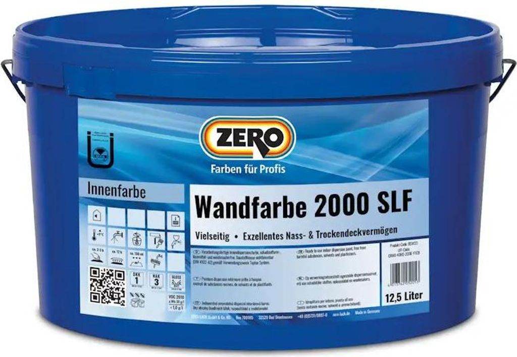 Zero Wandfarbe 2000 SLF, 12,5l