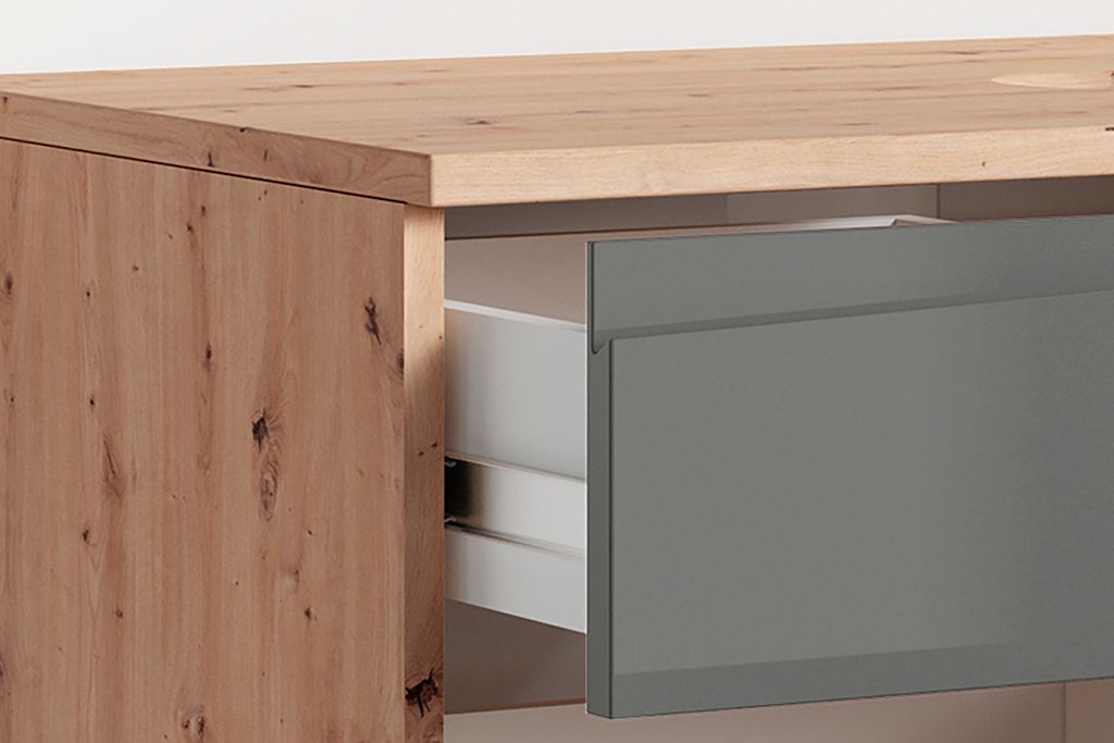 byLIVING Waschtisch SHAPE / Moderne Bad Kommode / Front Produktbild 4
