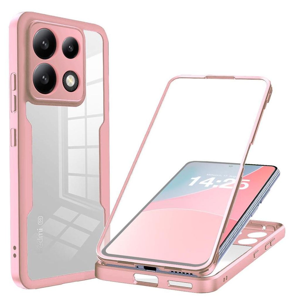 360 Grad Rundum Schutz Handyhülle für Xiaomi Redmi Note 13 Produktbild 