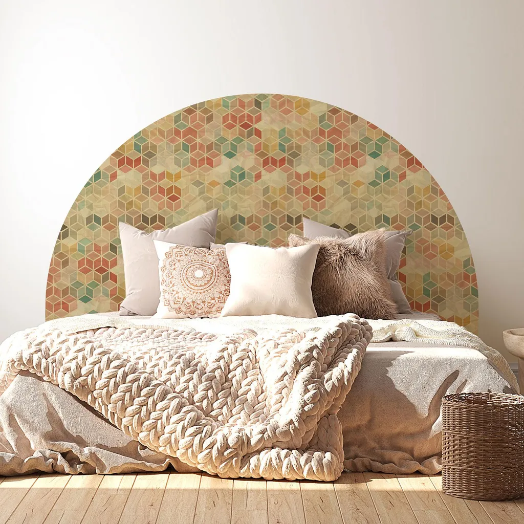 Tête de Lit Adhésive Mosaïque Mat : Décorez sans Percer 160x130 cm