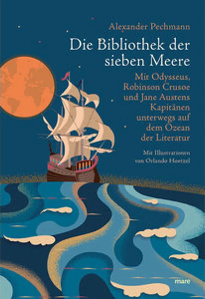 Livre maritime Die Bibliothek der sieben Meere avec cartes anciennes