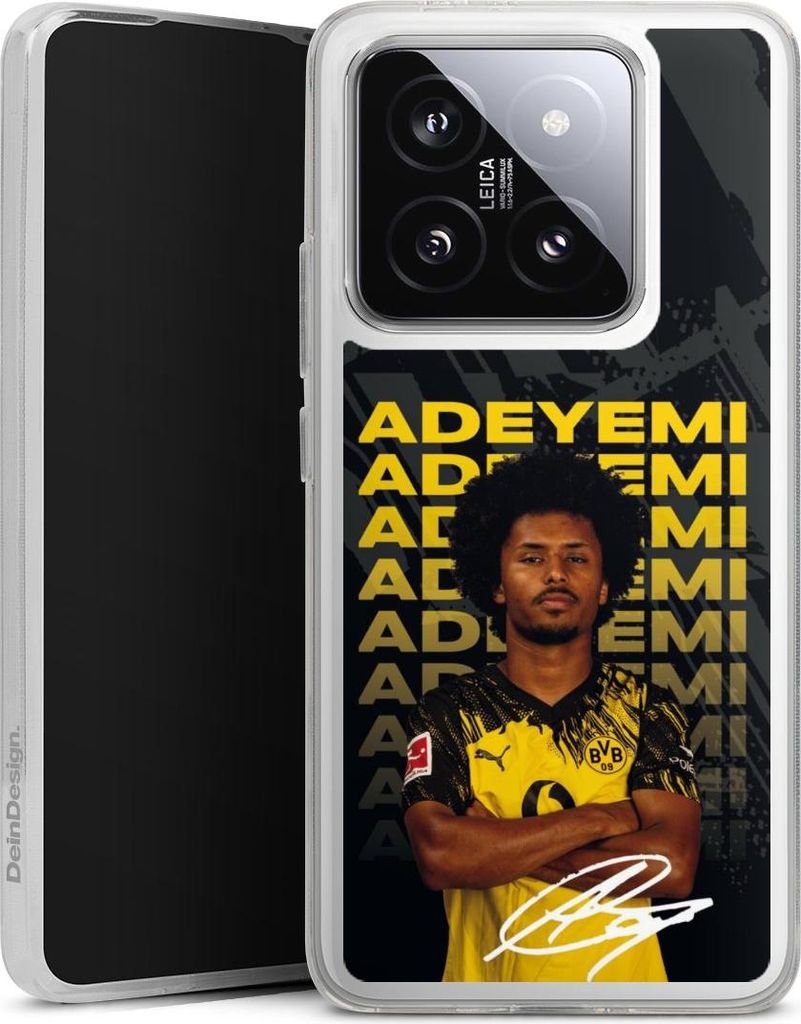 DeinDesign Handyhülle für Xiaomi 14T Pro Silikon Hülle Case Smartphone Schutzhülle BVB Borussia Dortmund Karim Adeyemi