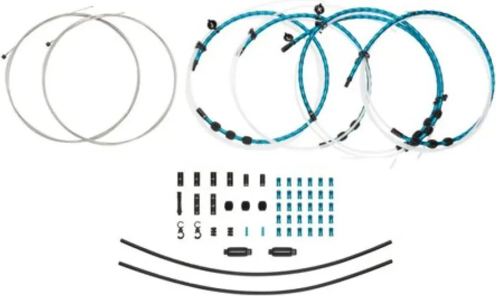 Kit Câbles Vitesses Jagwire 2x Elite Link Bleu : Zéro Compression et Précision