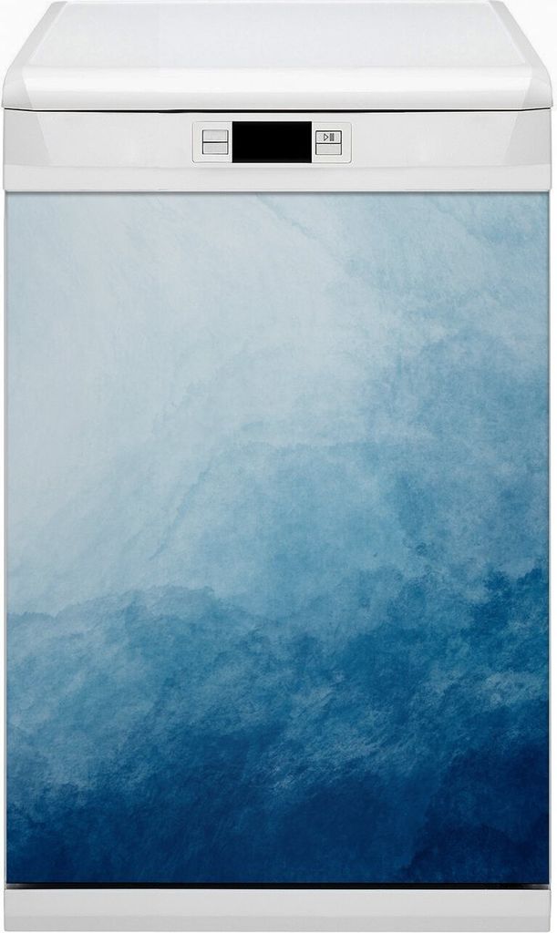 Küche Magnet für Spülmaschine Abwaschbar 45x80 cm Geschirrspüle - Weiße Wellen