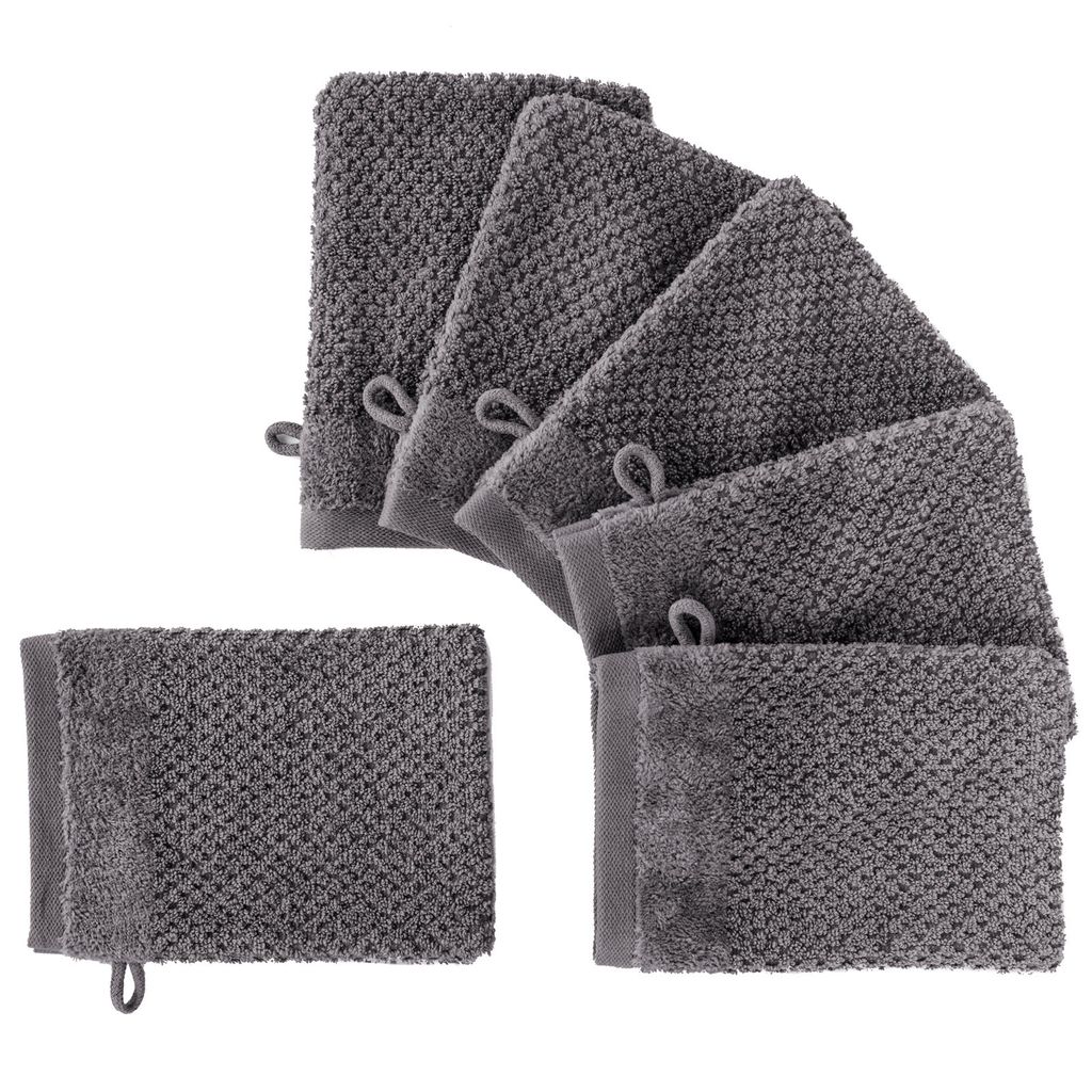 Pure Label 6-TLG Waschhandschuh Waschlappen Set mit Produktbild 