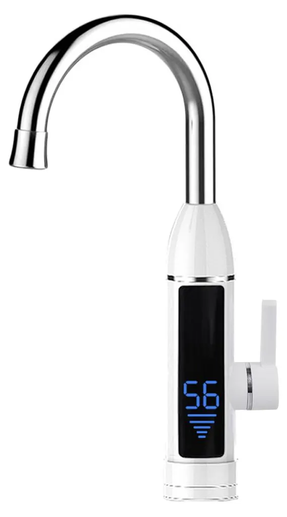 Robinet à eau chaude rapide LCD 3000W avec rotation à 360 degrés Inox - 2
