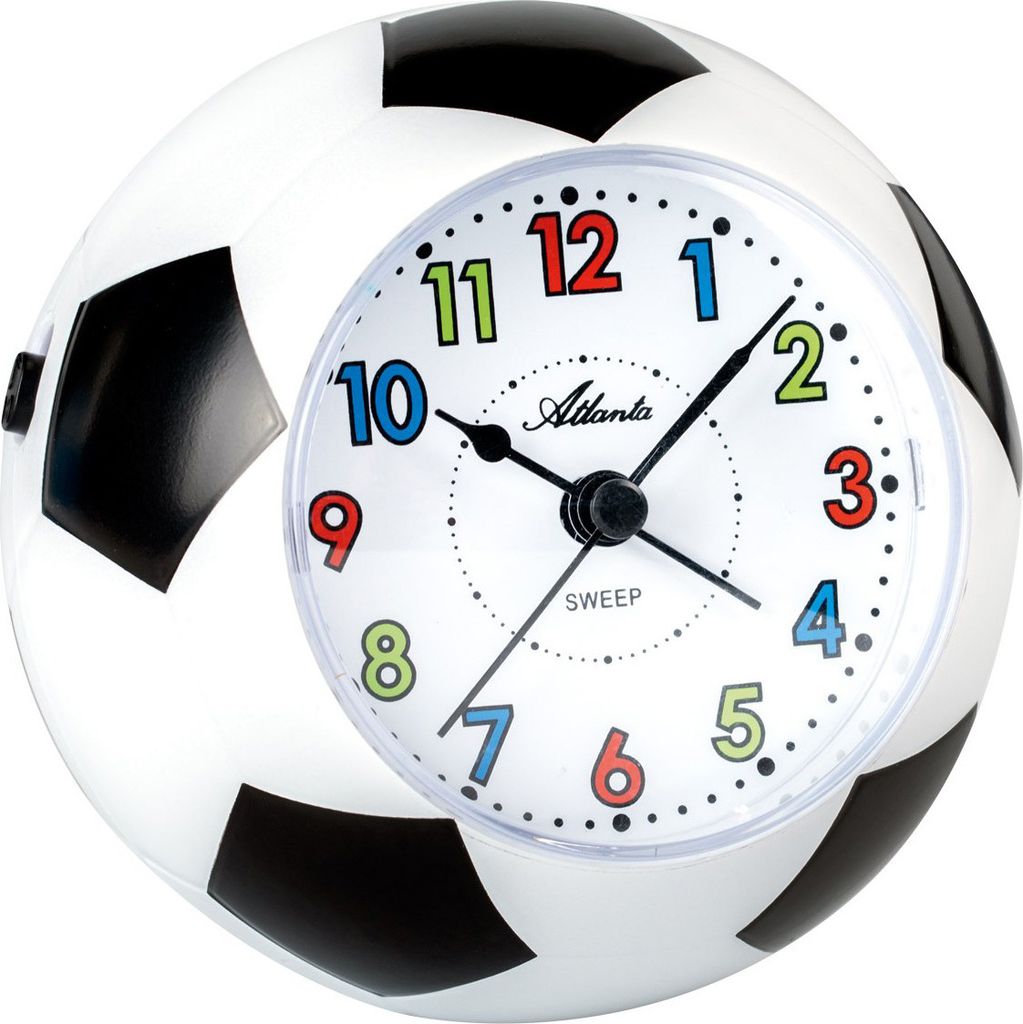 Atlanta 1199 Wecker für Kinder Kinderwecker Fußball Produktbild 