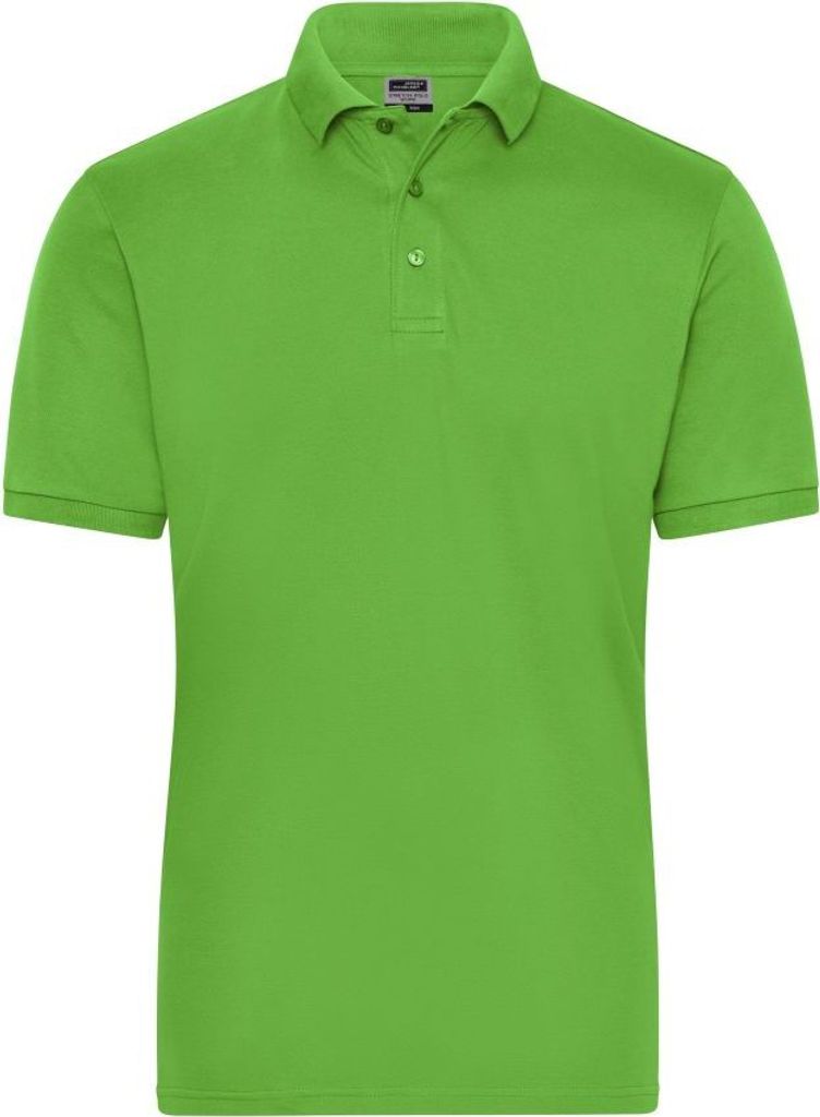 Polo aus weichem Elastic-Piqué lime-green, Gr. S