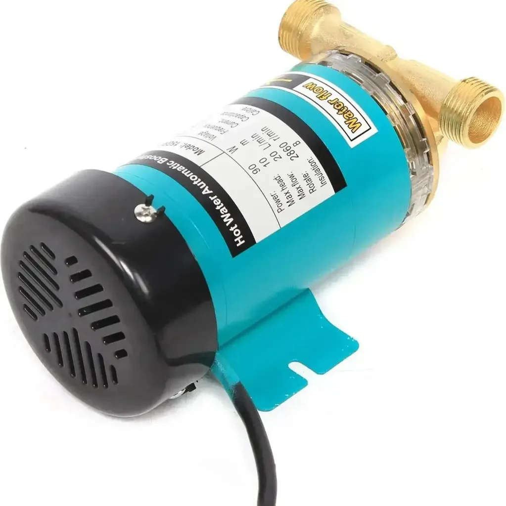 Pompe de surpression pour douche et robinet 90W 20l/min prise UE 220V