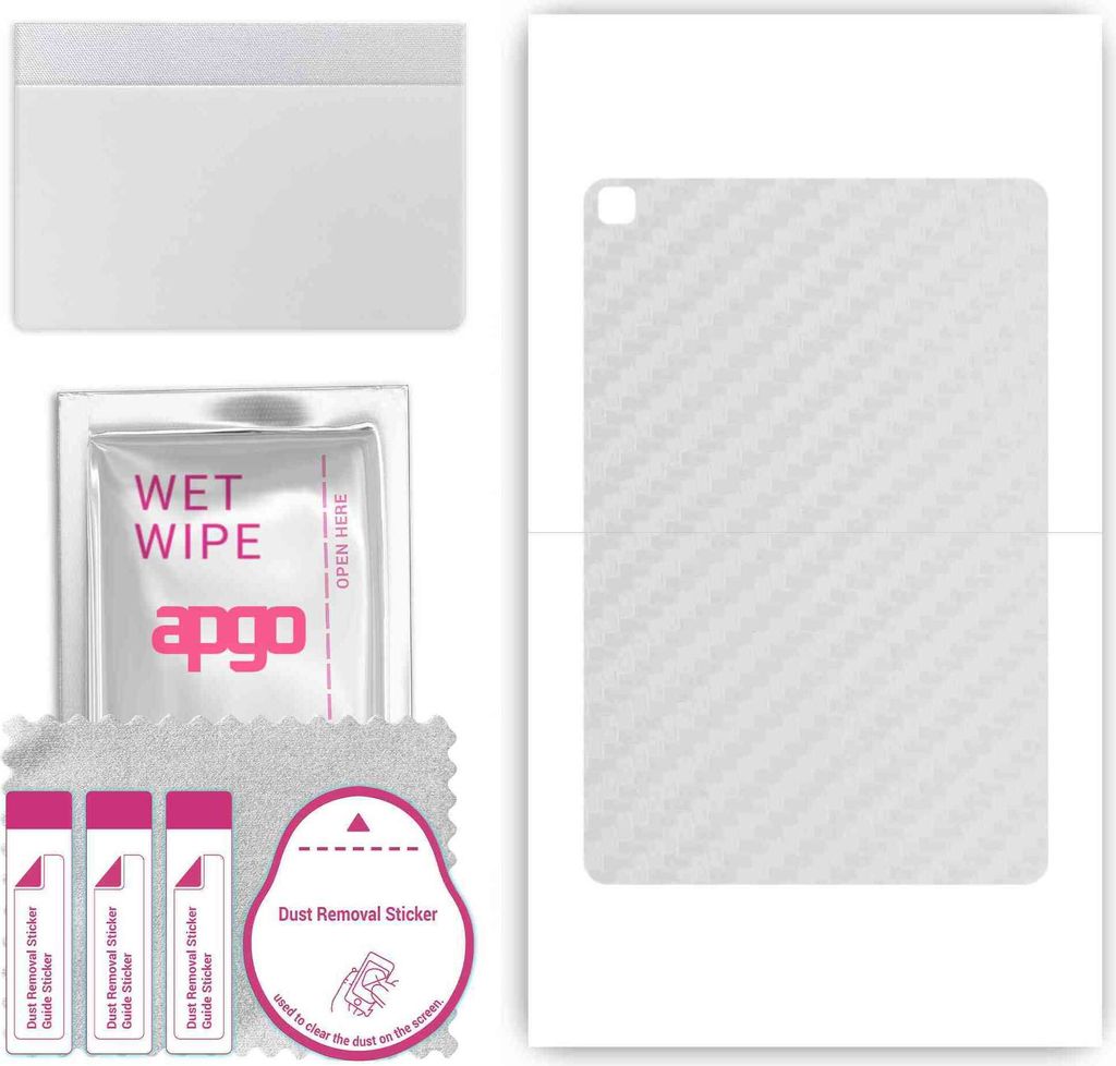 apgo Rückseite Schutzfolie, Skin, kompatibel mit Honor Pad X6, Hinten Displayschutzfolie aus Vinylfolie, kratzfest, einfache Montage - Transparent...