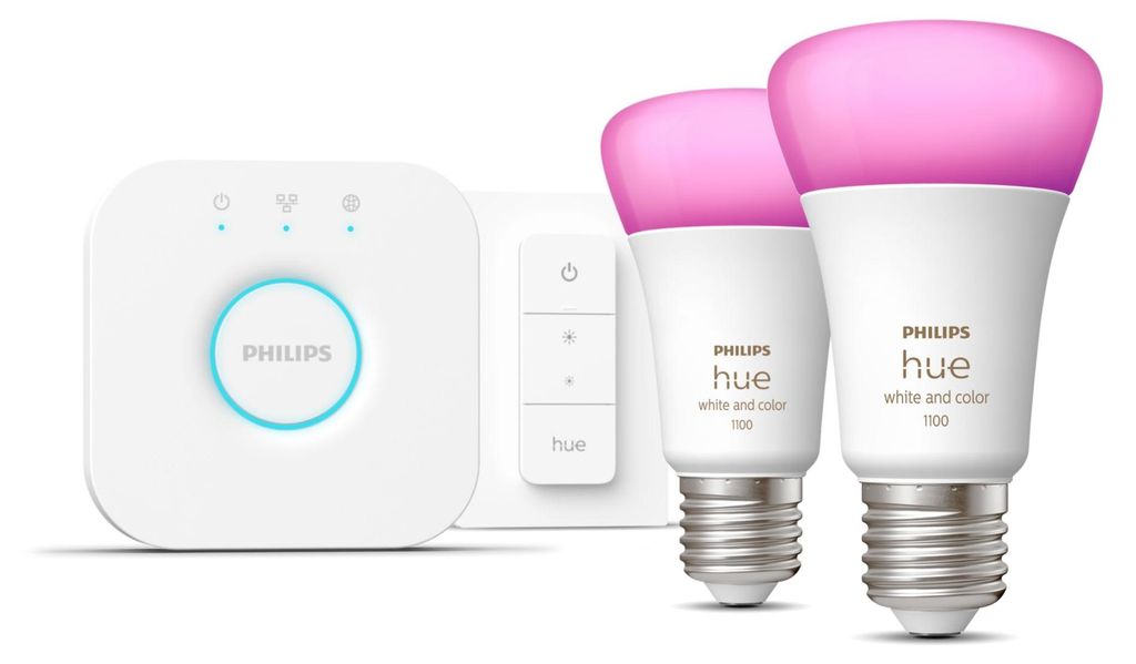 Philips Hue White and Color ambiance Starter-Set: 2 smarte Produktbild 