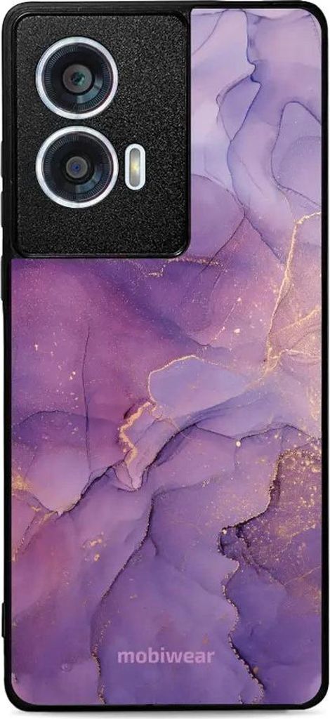 Handyhülle für Motorola Edge 50 Fusion, Mobiwear Glossy Case, Violett