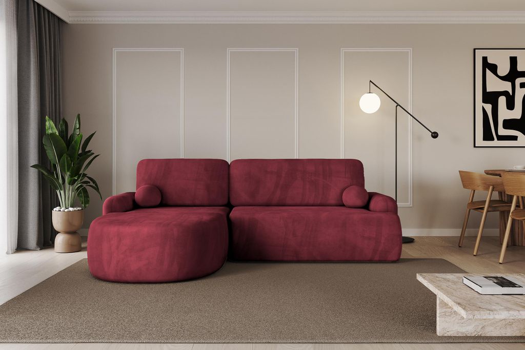 ALTDECOR Ecksofa mit Schlaffunktion und Bettkasten Corner Sofa Bett Eckcouch Couch L-Form Schlafcouch Ausziehbar Wohnlandschaft Schlafsofa Cauchsof...