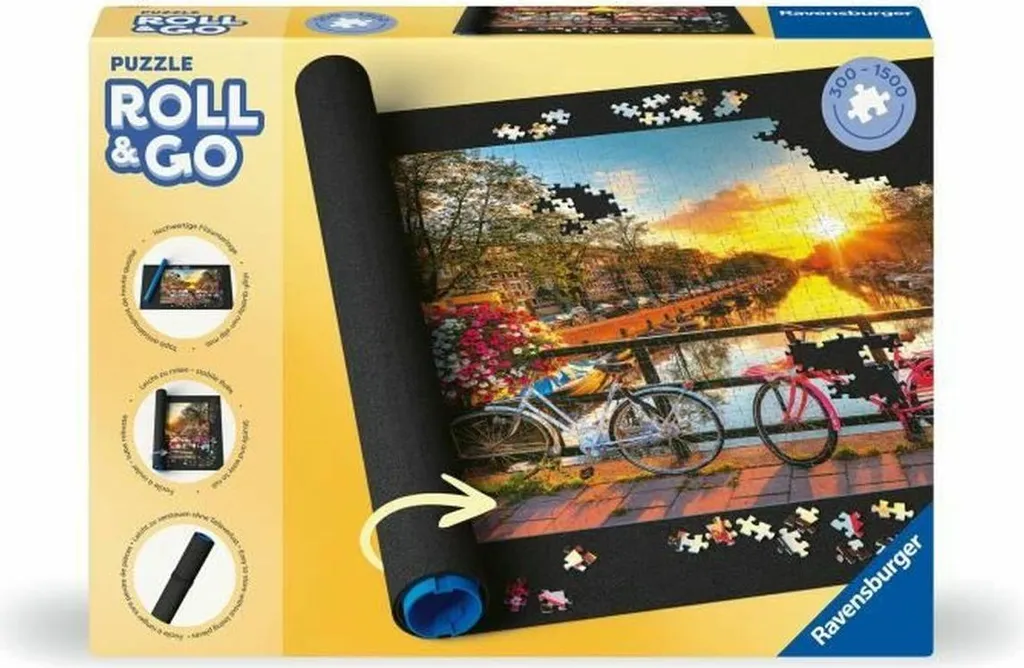 Tapis pour puzzle Ravensburger pour libérer la table du salon