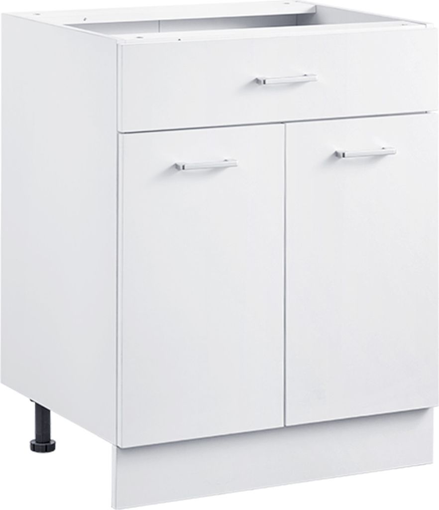 VEVOR weißer Unterschrank (600 x 477 x 816 mm) mit Produktbild 