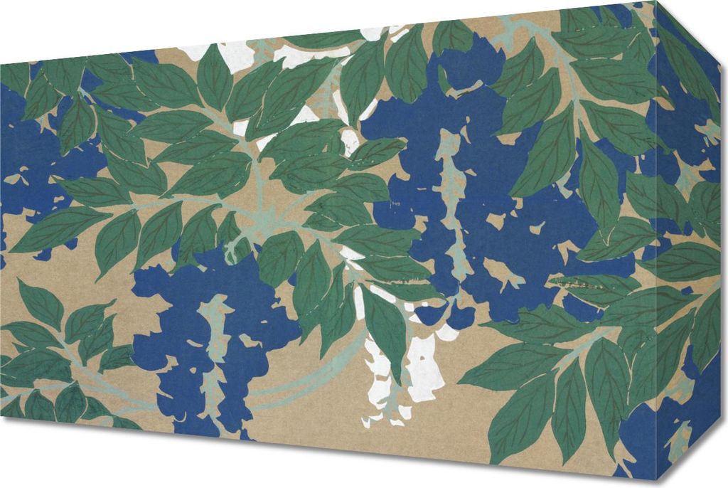 Bild 30x20cm Wisteria, Japanischer Vintage Sekka für das Wohnzimmer