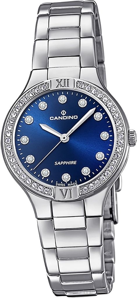 Candino Edelstahl Damen Uhr Analog Casual Armbanduhr silber Casual D2UC4626/4