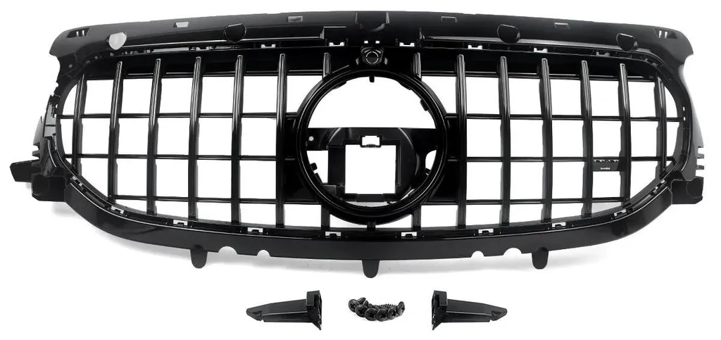 Grille de Calandre Centrale Noir Brillant - Accessoire de Carrosserie