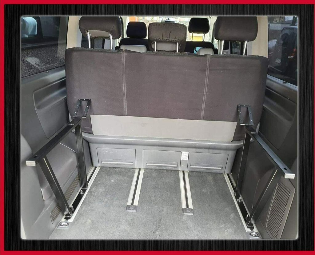Konsolen klappbar für VW T5 T6 T6.1 Multivan in Schwarz Produktbild 