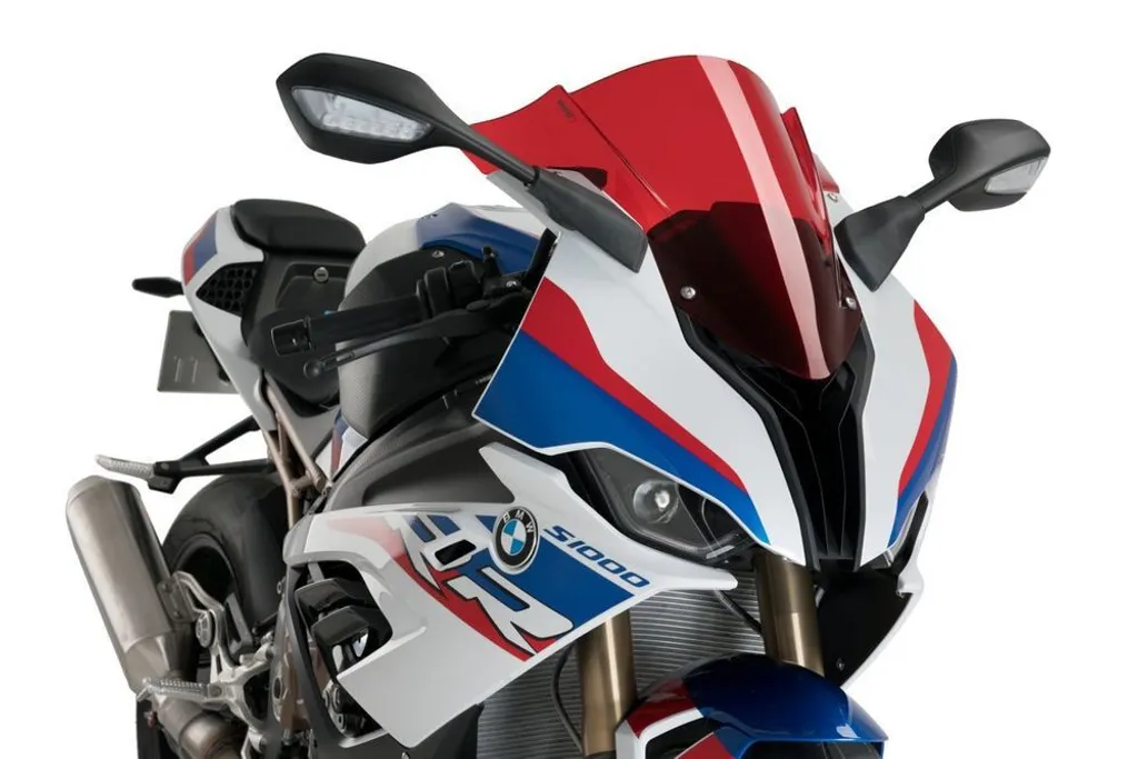 Bulle Racing PUIG Rouge pour Moto BMW S1000R avec Homologation ABE