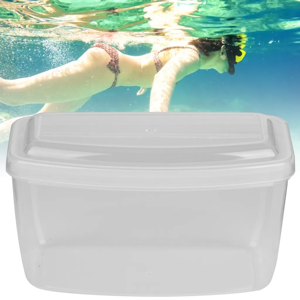 Confezione Da 2 Custode Per Occhialini Da Nuoto In Silicone Con Moschettone - Grandi, Con Fori Di Drenaggio, Per Piscina E Spiaggia - 2