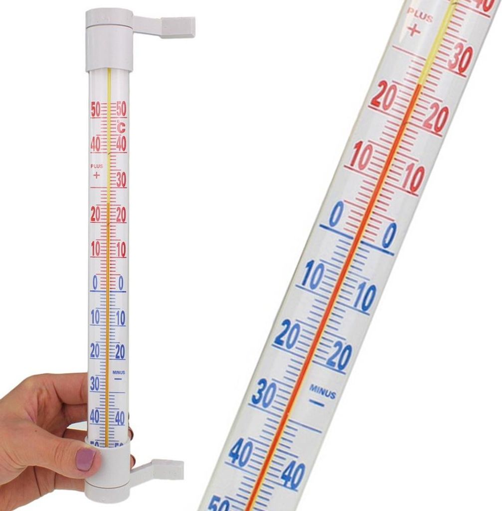 Verk 01827 Außenfensterthermometer weiß