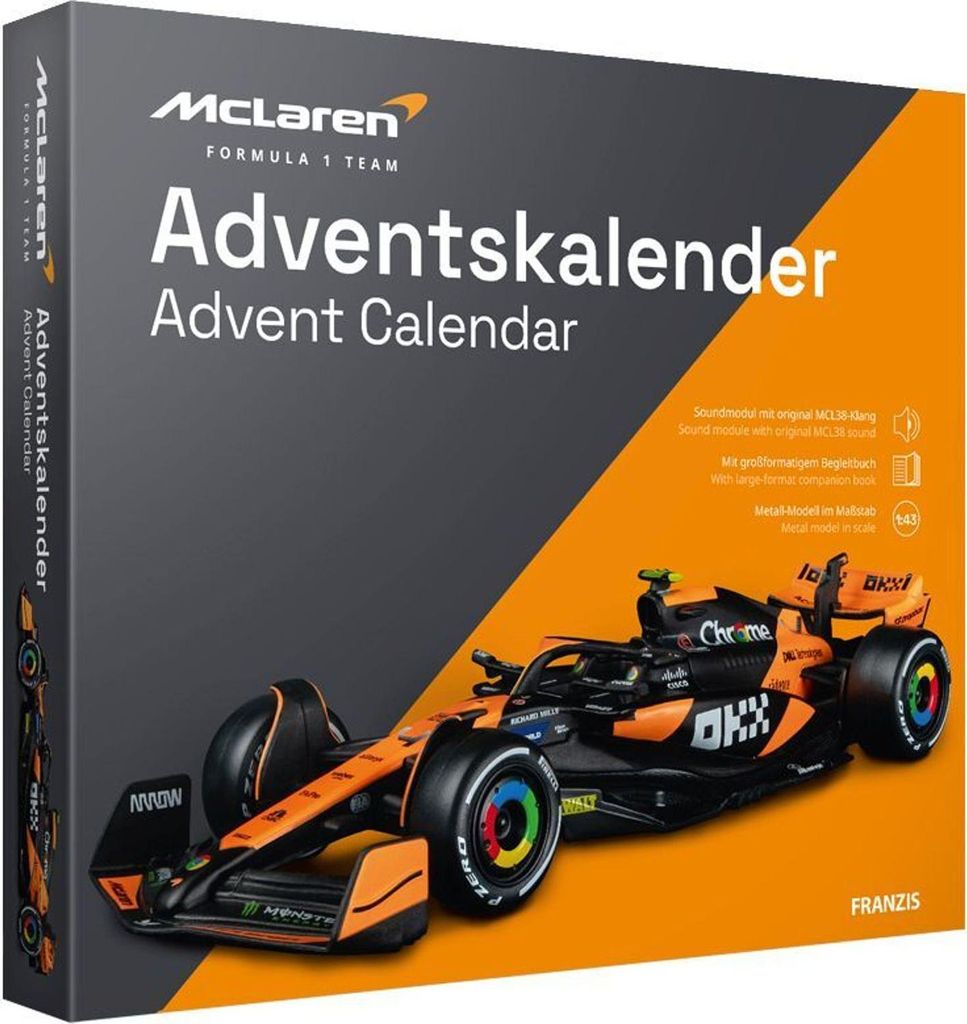 FRANZIS 67391 - McLaren Formula 1 Team Adventskalender Produktbild 