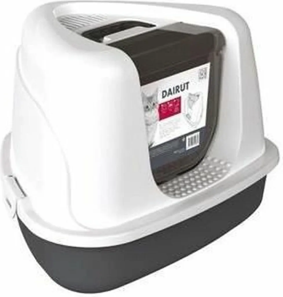 Bac à litière fermé MPETS DAIRUT pour chat - Maison de toilette 50cm
