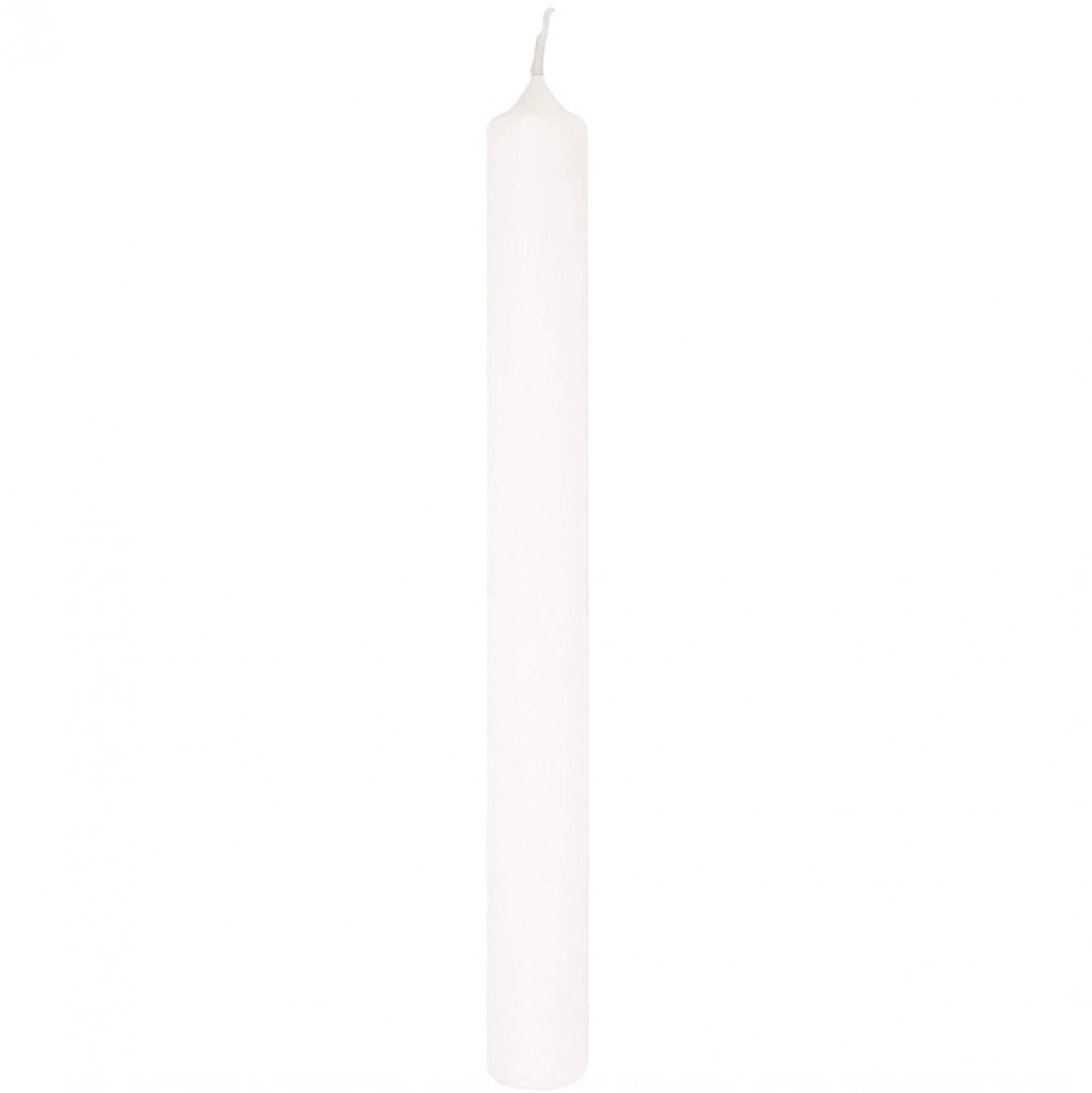 Fink getauchte Titankerze Candle weiß Paraffin Höhe 40 cm