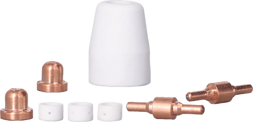 Kit consommables plasma pour éviter l'usure et les arcs déviés