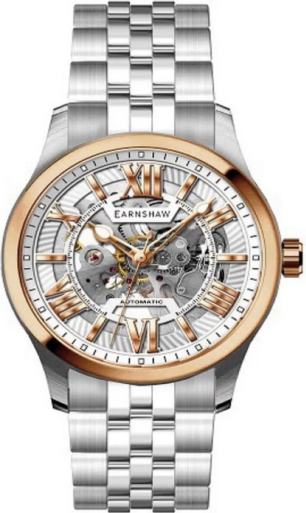 Montre Automatique Earnshaw ES-8240-55 pour Homme Style Business Chic