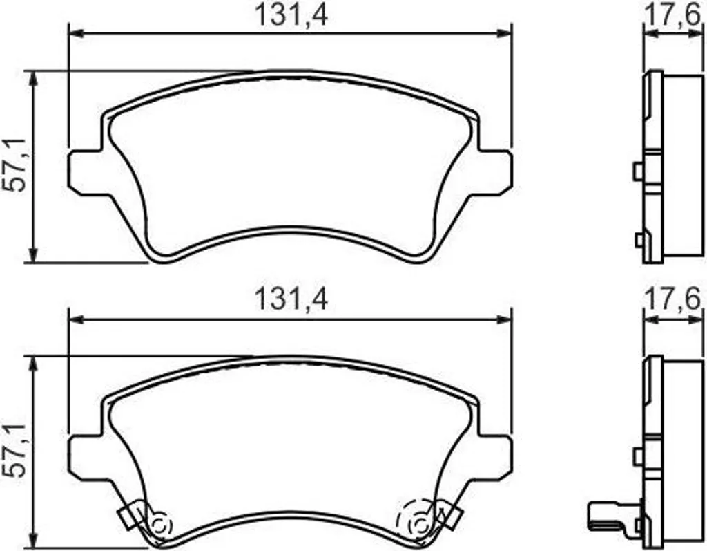 Kit freinage BOSCH 0 986 424 735 idéal pour Toyota Corolla E12 Berline
