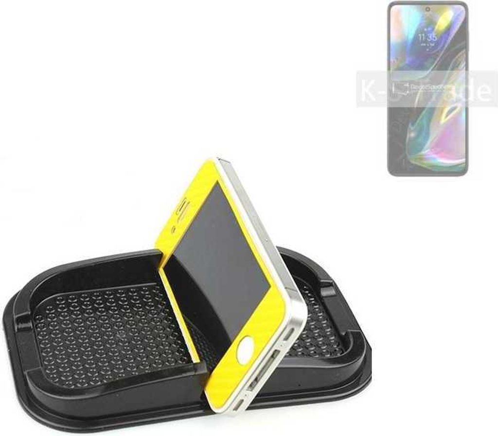 K-S-Trade Auto Anti Rutsch Matte Smartphone-Halter kompatibel mit Motorola Moto G71s Haft Pad Armaturenbrett Handy-Halterung Silikon