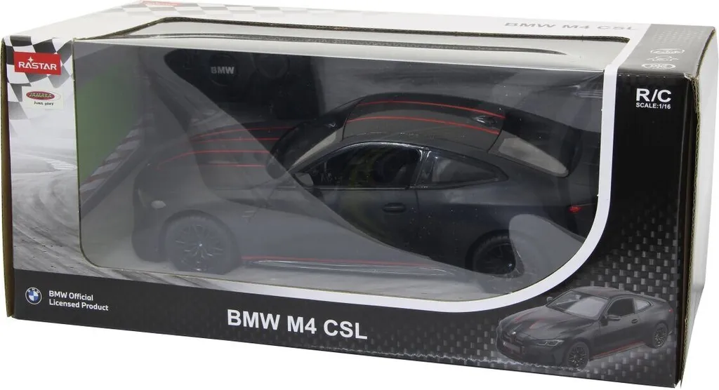 Voiture RC BMW M4 CSL Jamara 1:16 2.4 GHz Noir Mat - Réplique Fidèle
