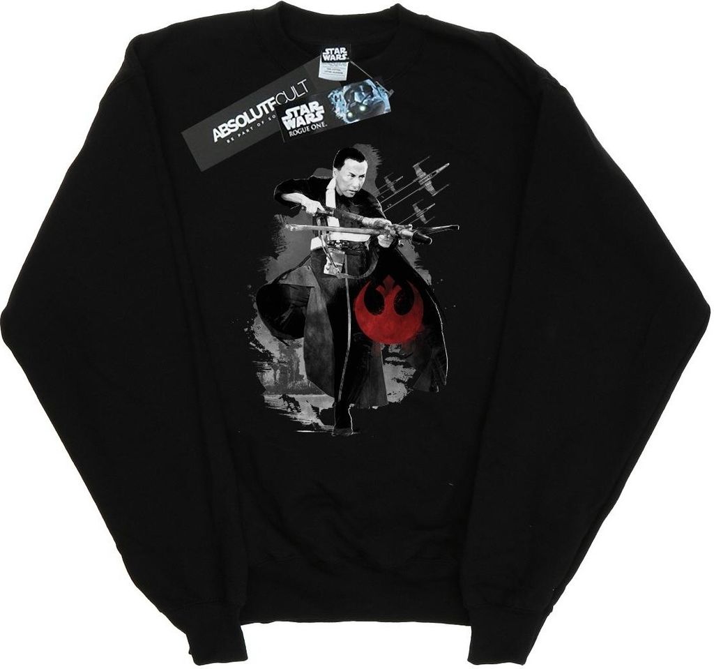 Star Wars - "Rogue One Aiming Chirrut" Sweatshirt für Herren BI3129 (S) (Schwarz)