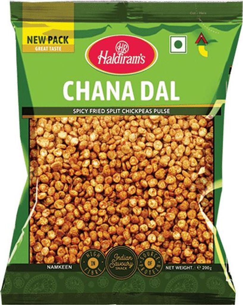Haldirams Kichererbsen Halbiert Gewürz Chana Dal 200 G