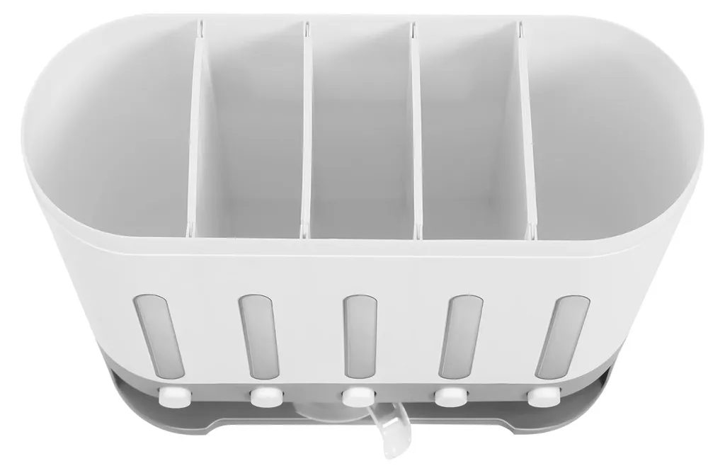 Distributeur mural 5 compartiments blanc pour croquettes et céréales - 3