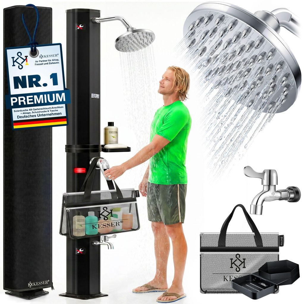 KESSER® Solardusche 40- 60 Liter Solar Gartendusche | Produktbild 