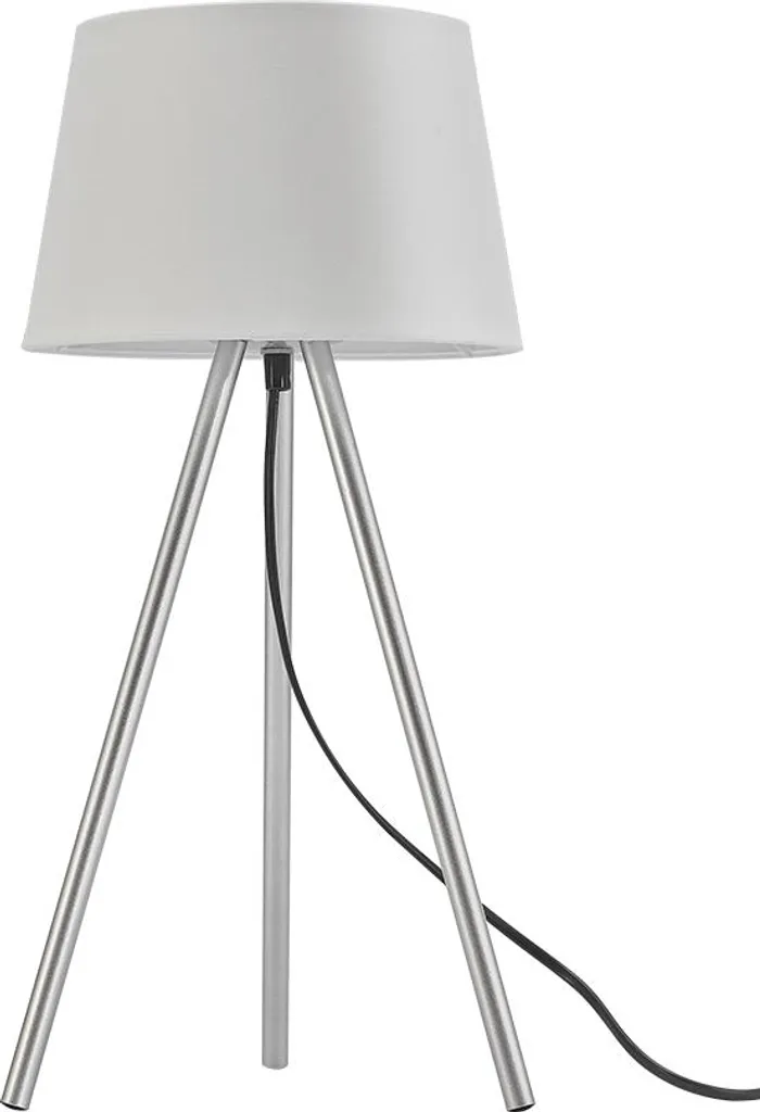 Braytron Lampe d'Appoint à 3 Pieds 48cm E27 Blanche Design Moderne