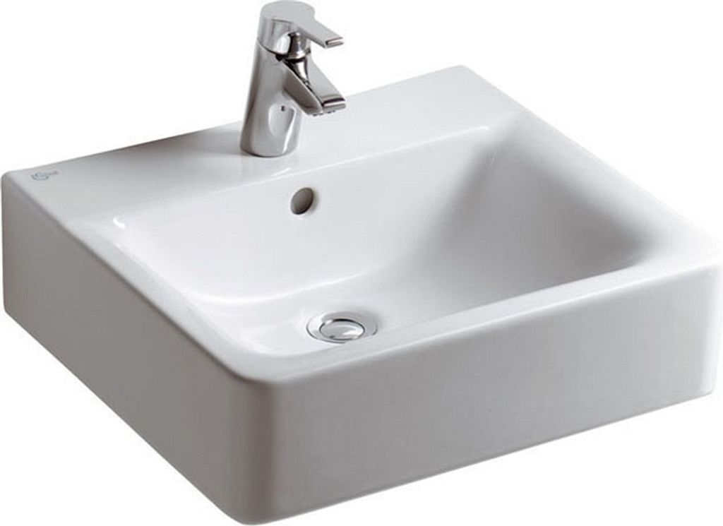 Ideal Standard IDS Waschtisch CONNECT CUBE m Überlauf 500mm weiß I+