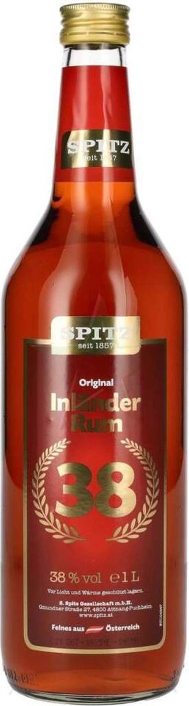 Spitz Inländer Rum 38,00 % 1,00 Liter