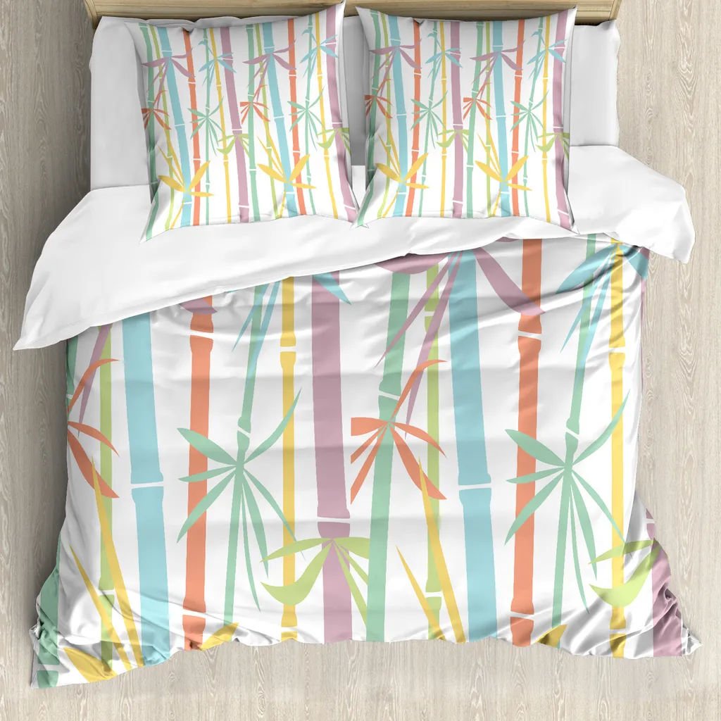 Offerta Copripiumino ABAKUHAUS 155x220 Antiacaro Bambù Colorato