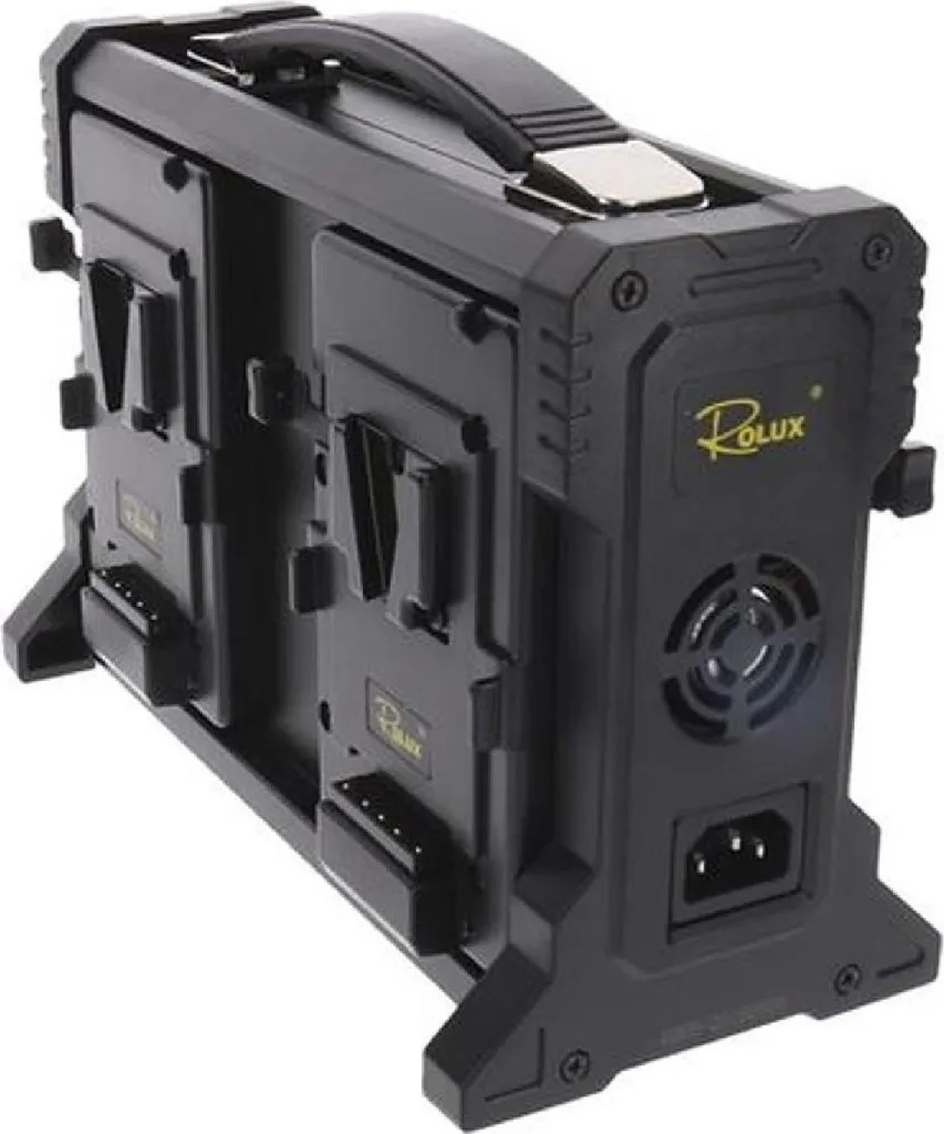 Chargeur V-Mount RL-4KS 4 canaux avec indicateurs LED et sortie XLR DC