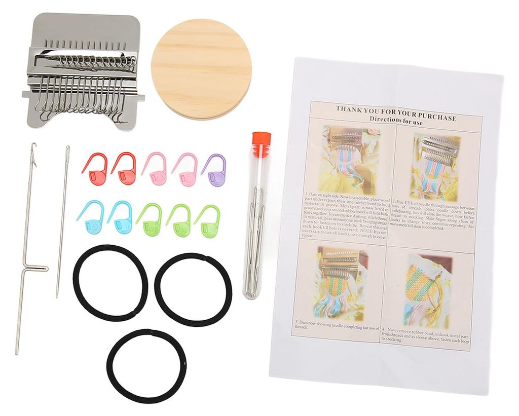 Mini-Strickmaschine, einfache Bedienung, Mini-Webstuhl, DIY-Handstrickmaschine für Zuhause