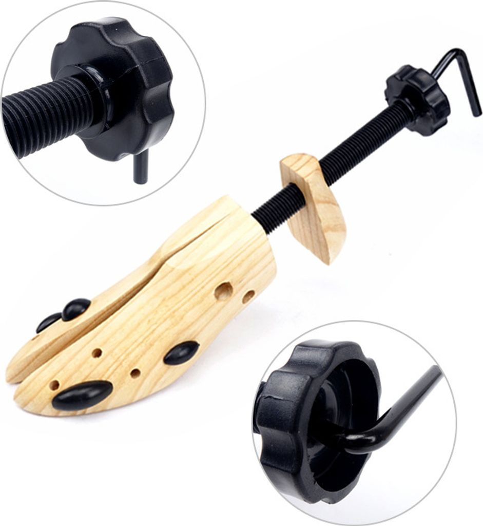 Schuhspanner, verstellbarer Schuhspanner aus Holz für Produktbild 