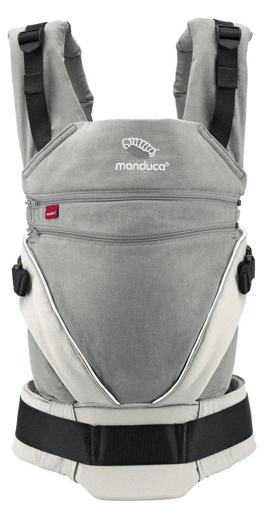 marsupio manduca XT Cotone (8 colori) Grigio-Bianco Immagine del prodotto 