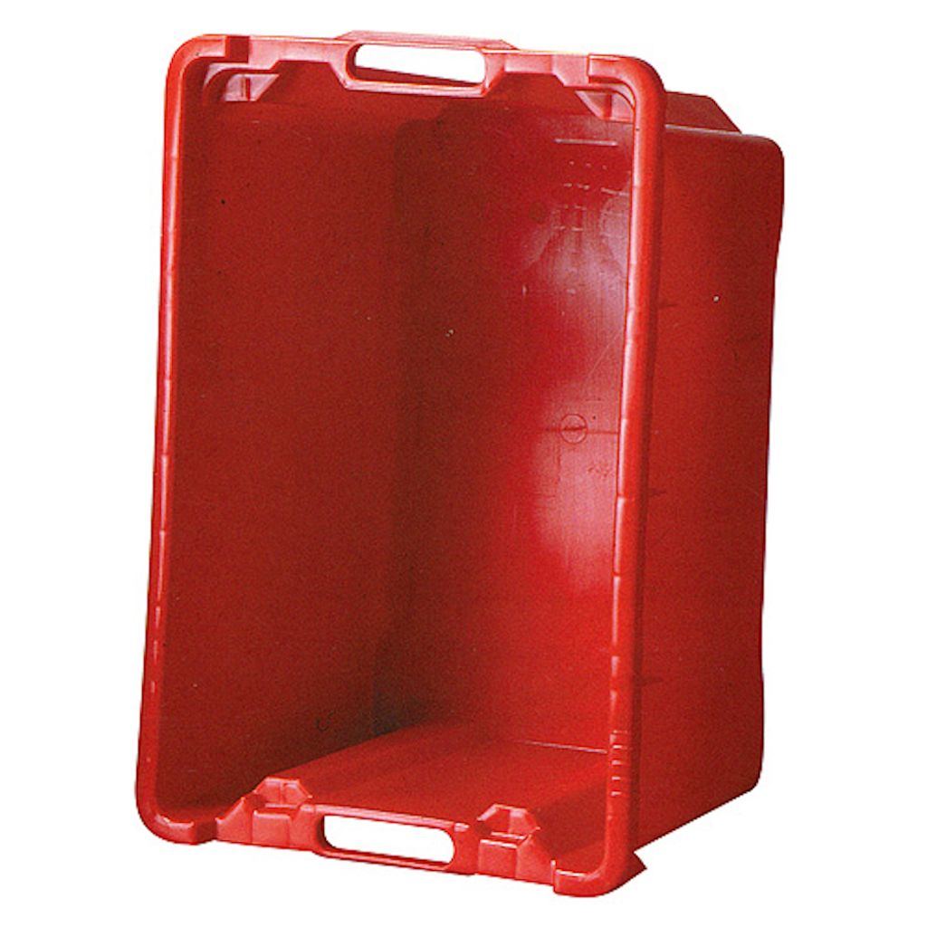 Mehrzweck Lager-& Transportkiste für Lebensmittel geeignet, geschlossen HxBxT 31x56x35cm in Rot