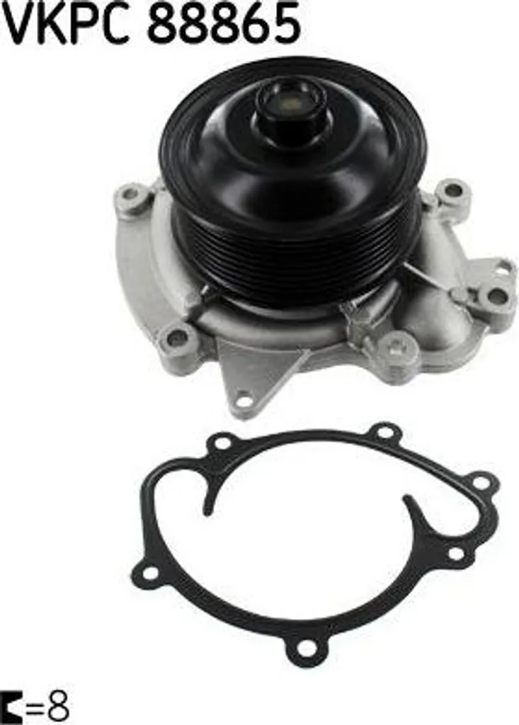 Pompe à eau SKF VKPC 88865 pour moteur Mercedes OE 6422001001 Classe E S