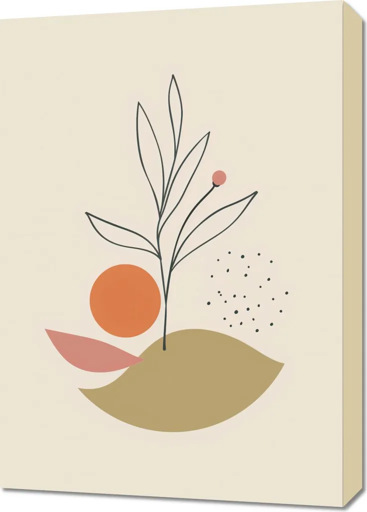 Affiche Subtile Nature 50x70cm - Poster Minimaliste pour Salon Moderne